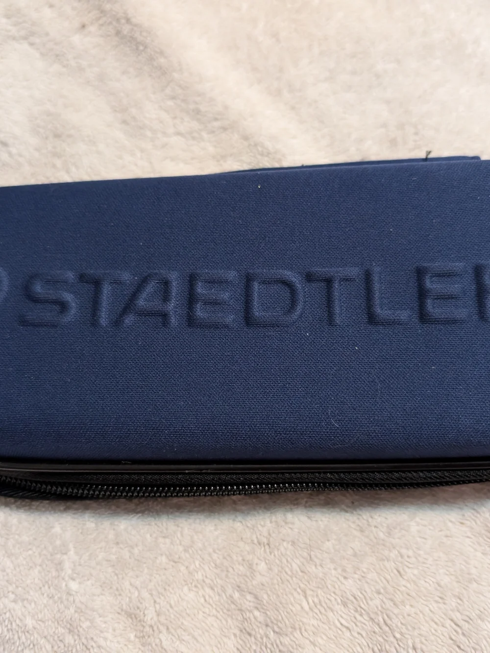 STAEDTLER Navy Blue Pencil Case - Slim Zip Pouch